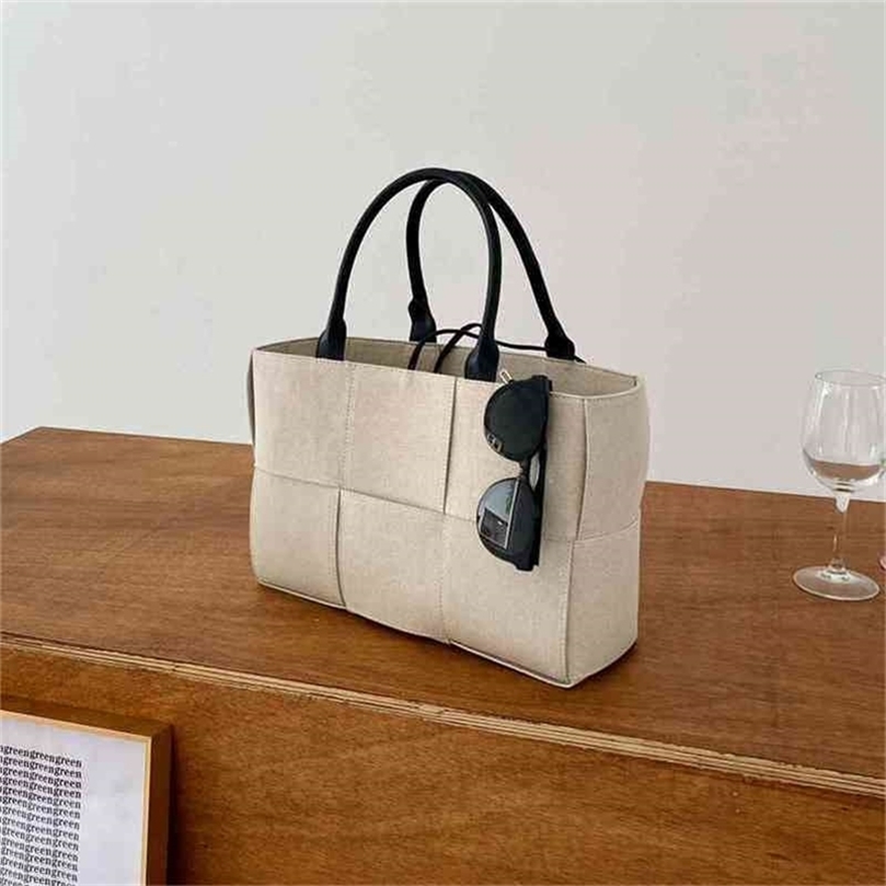 

Tote olesale bottegas Handbags venetas Designer Bag Arco female large capacity college students commuting A4 file mother woven canvas bag designe wan CAST 3PF9 TG6K