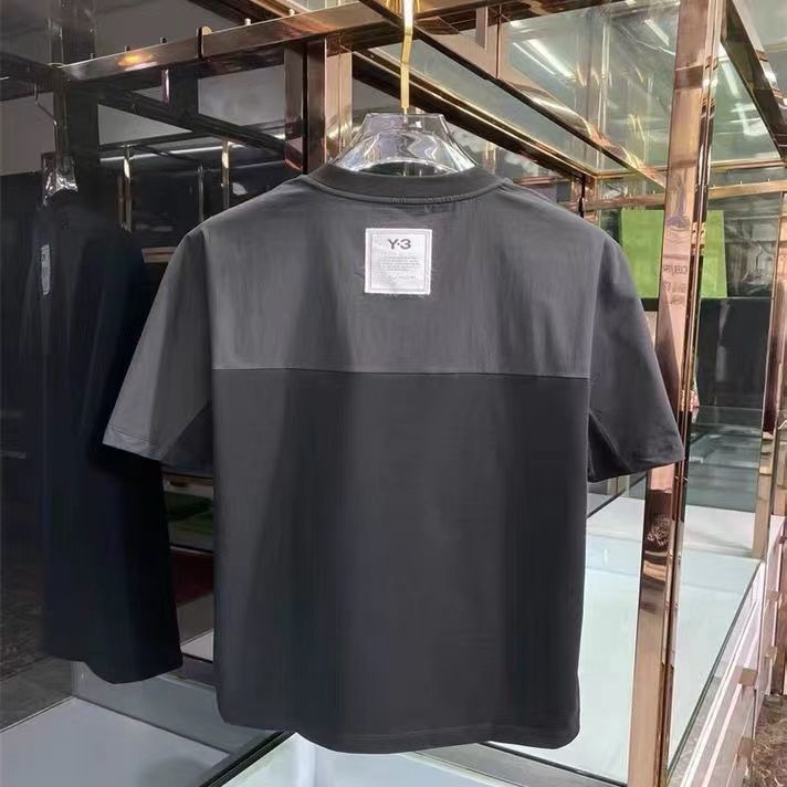 

men and womens t shirts Round Neck Loose Patch Spring and Summer Casual y3 Short-sleeved T-shirt, White