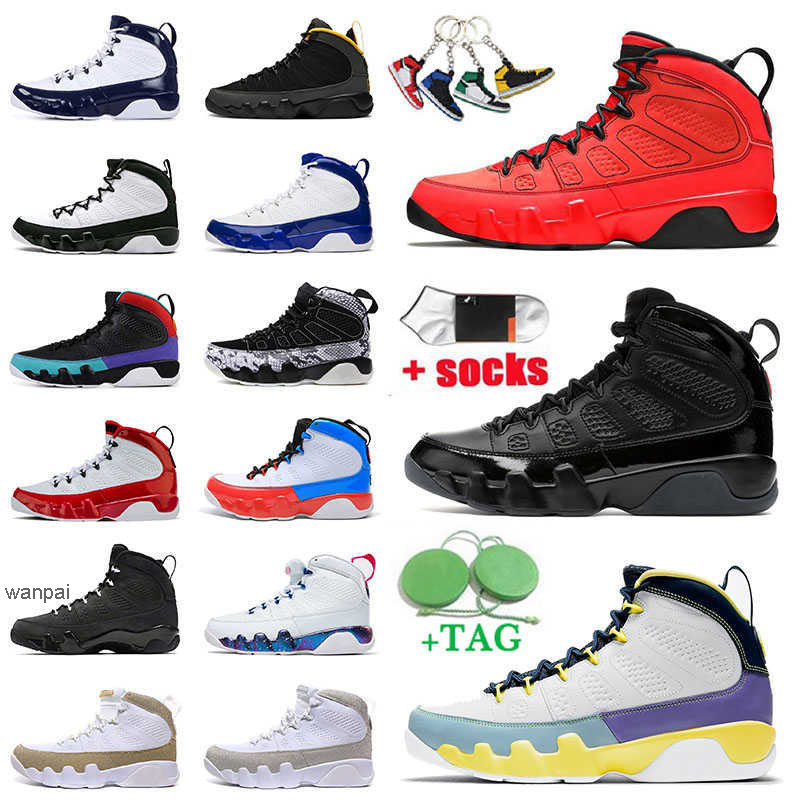 

2021 Bred Patent Fashion Jumpman 9 9s IX Basketball Shoes Motorboat Jones Change The World Sports Sneakers Silver Reflective Racer Blue, C1 gym red