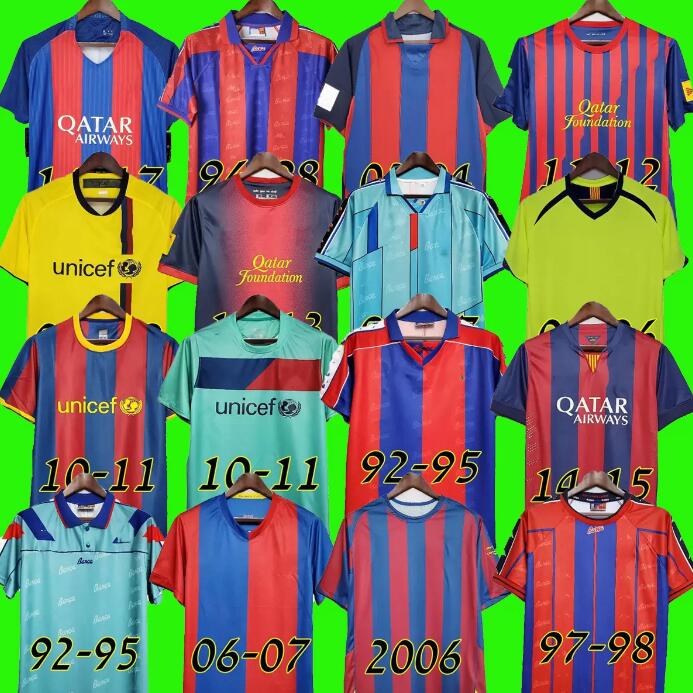

MESSIs Barce Retro soccer jersey 96 97 03 04 05 06 07 08 09 10 11 14 15 XAVI RONALDINHO RIVALDO GUARDIOLA PUYOL Iniesta finals maillot de foot 1899 1999 DAVID VILLA BARCA