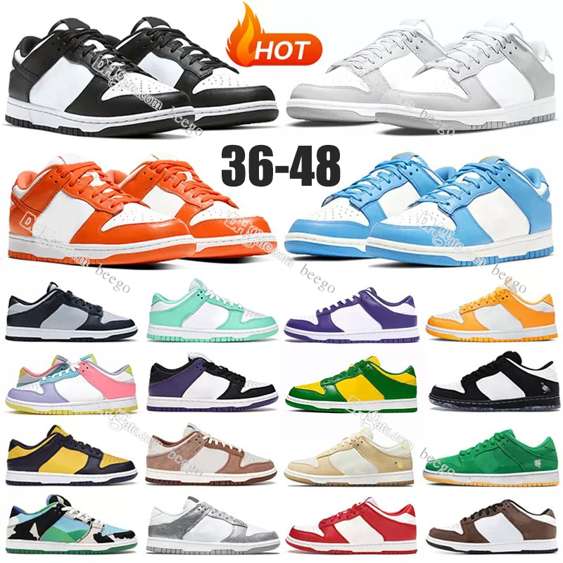 

UNC Casual Shoes for men women for Panda sneakers Syracuse Grey Fog blue University Red Varsity white black Green womens sports trainers 36-48 dunks sb off offwhtie, Bubble bag + shoe box