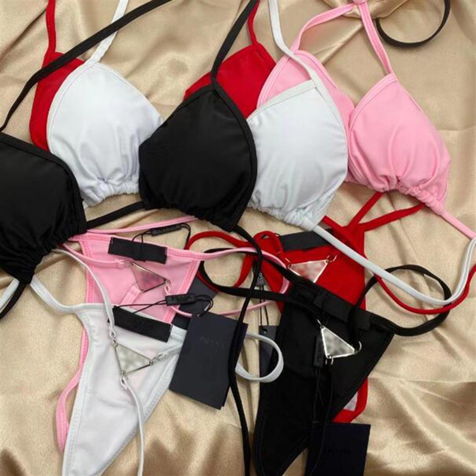 

Fashion designer women swimwear swimsuit mini bikini female swimming lady sexy bathing suit young girl thong bra casual beach 227p, Pink