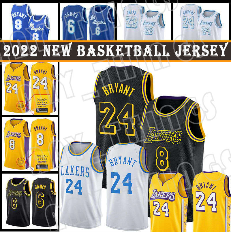 

James 8 24 Los Angeles''Lakers''Kobe''Bryant''Basketball Jersey, Men jersey