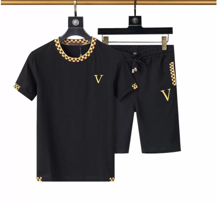 

Mens Designers Tracksuit Set Running 2022 Fashion Men Tracksuits Letter Slim Clothing Track Kit Casual Sports Short sleeve Suit Asian size M- #2568