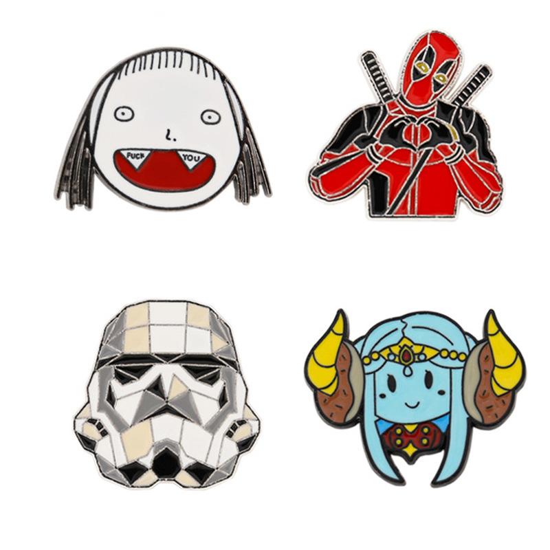

Anime Brooches Pins Enamel Badges For Women Cute Cartoons Avatar Pin Women's Badges Enamel Brooch For Backpack Anime Pin Jewelry, Mixed colors