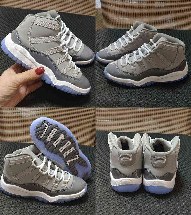 

Cool grey XI 11S Kids Basketball Shoes Gym Red Infan Children toddler Gamma Blue Concord 11 Youth Children trainers boy girl sneakers Space, As photo 10