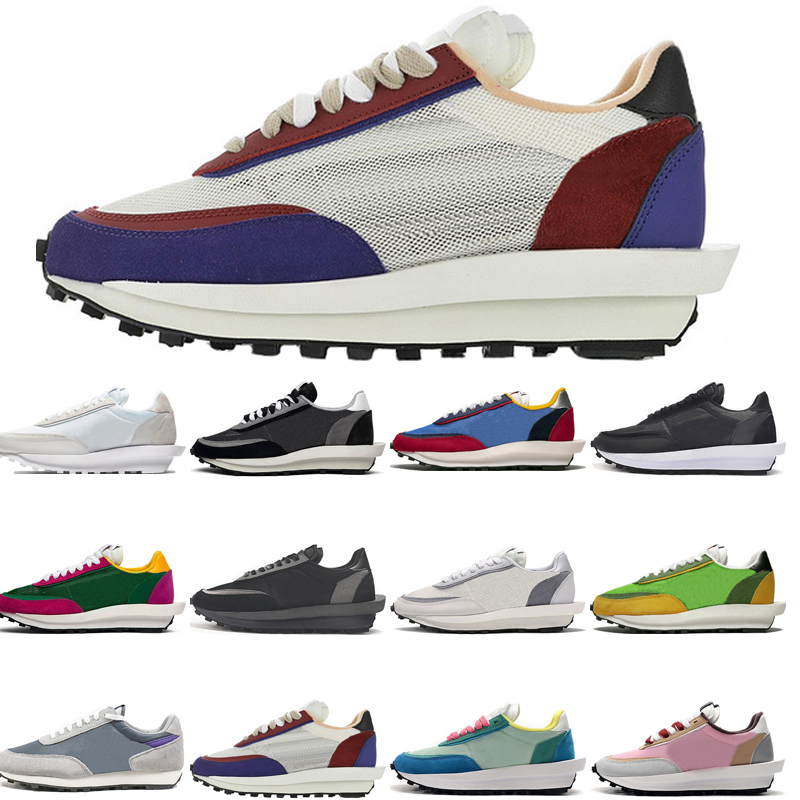 

original men running shoes women sacai white Nylon Black grey Varsity Blue Pine Green Gusto Ooutdoor Sports Sneakers eur 36-45, 7 white grey