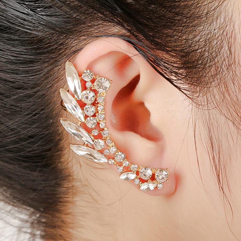 

Clip-on & Screw Back Fashion Arrival Leaf Clip Earrings Bohemia Branch Crystal Ear Cuff Women Ears Party Jewelry 2E001Clip-on Clip-onClip-on