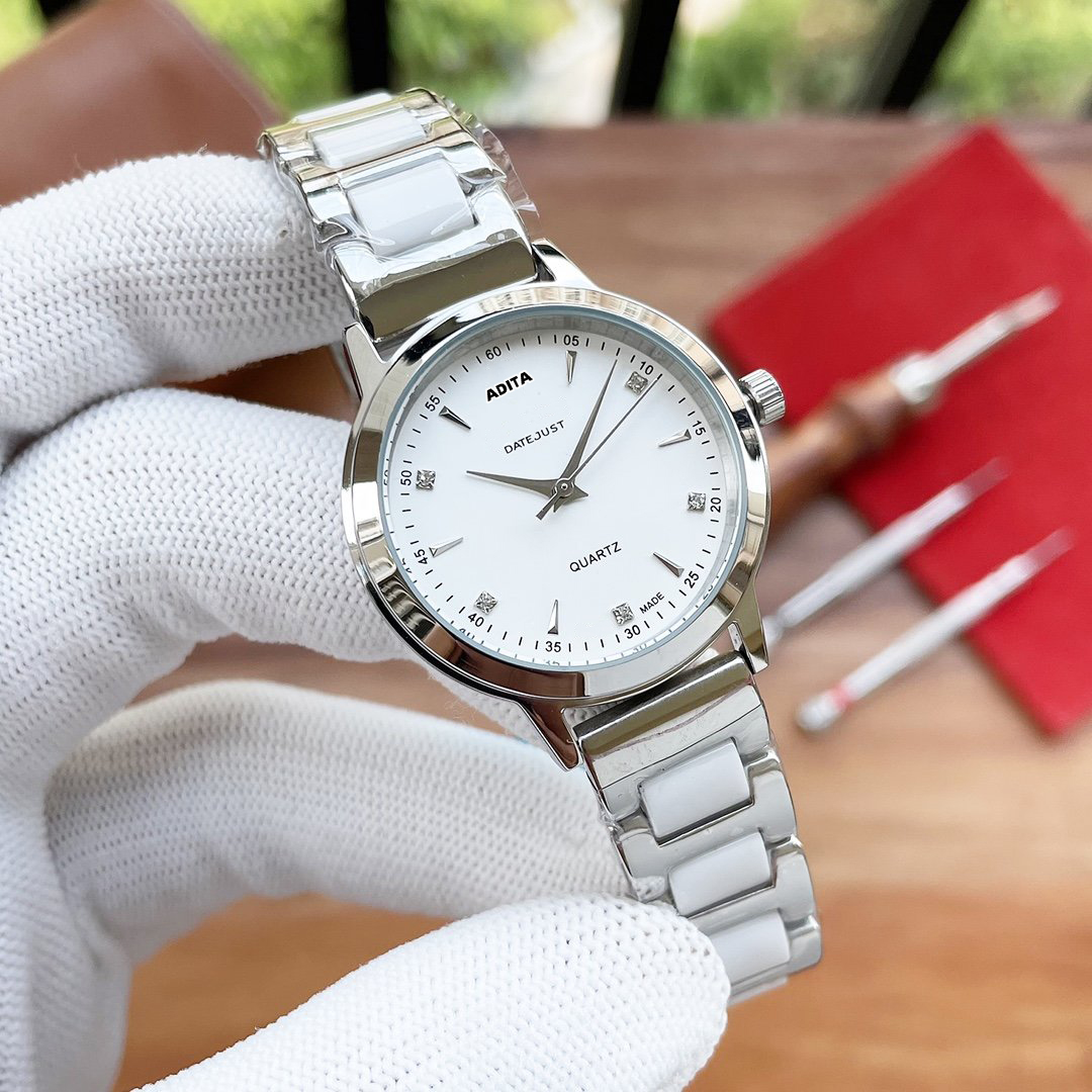 

ADITA Top Oyster High Quality classic women and Men for Watch Precision Durable cowhide Stainless Steel sliding clasp Ladies Quartz Diving Ceramic Watch RX00255, Contact me