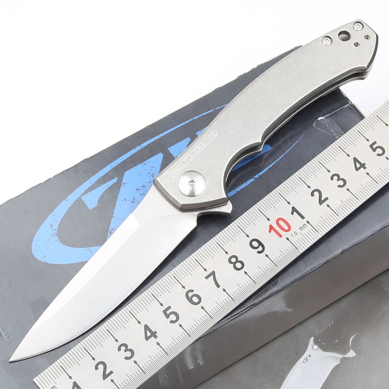 

Zero Tolerance ZT0450 0450 Pocket Folding Knife Titanium Handle S35vn Blade Ball Bearing Flipper Survival Outdoor Hunting Camping Kitchen Knives Cutting EDC Tools