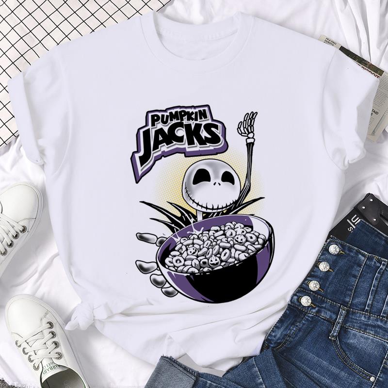

Jack Skellington Kawaii Anime T Shirt Men Women Graphic Cute T-shirt Funny Cartoon 90s Summer Top Tees Male Female, 59172
