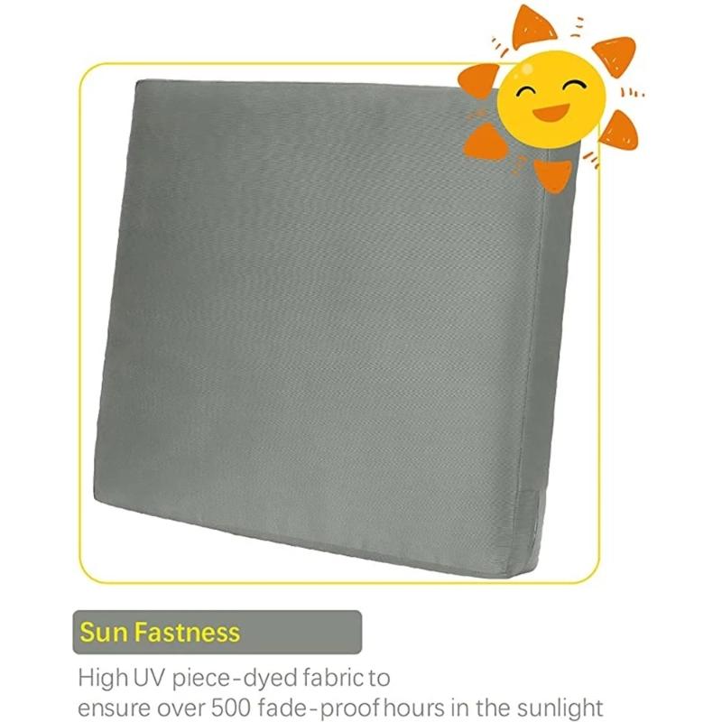 

Cushion/Decorative Pillow 22x20x4 Inch Replacement Cover Grey Outdoor Cushion Waterproof Patio Chair Seat With ZipperCushion/Decorative, Beige