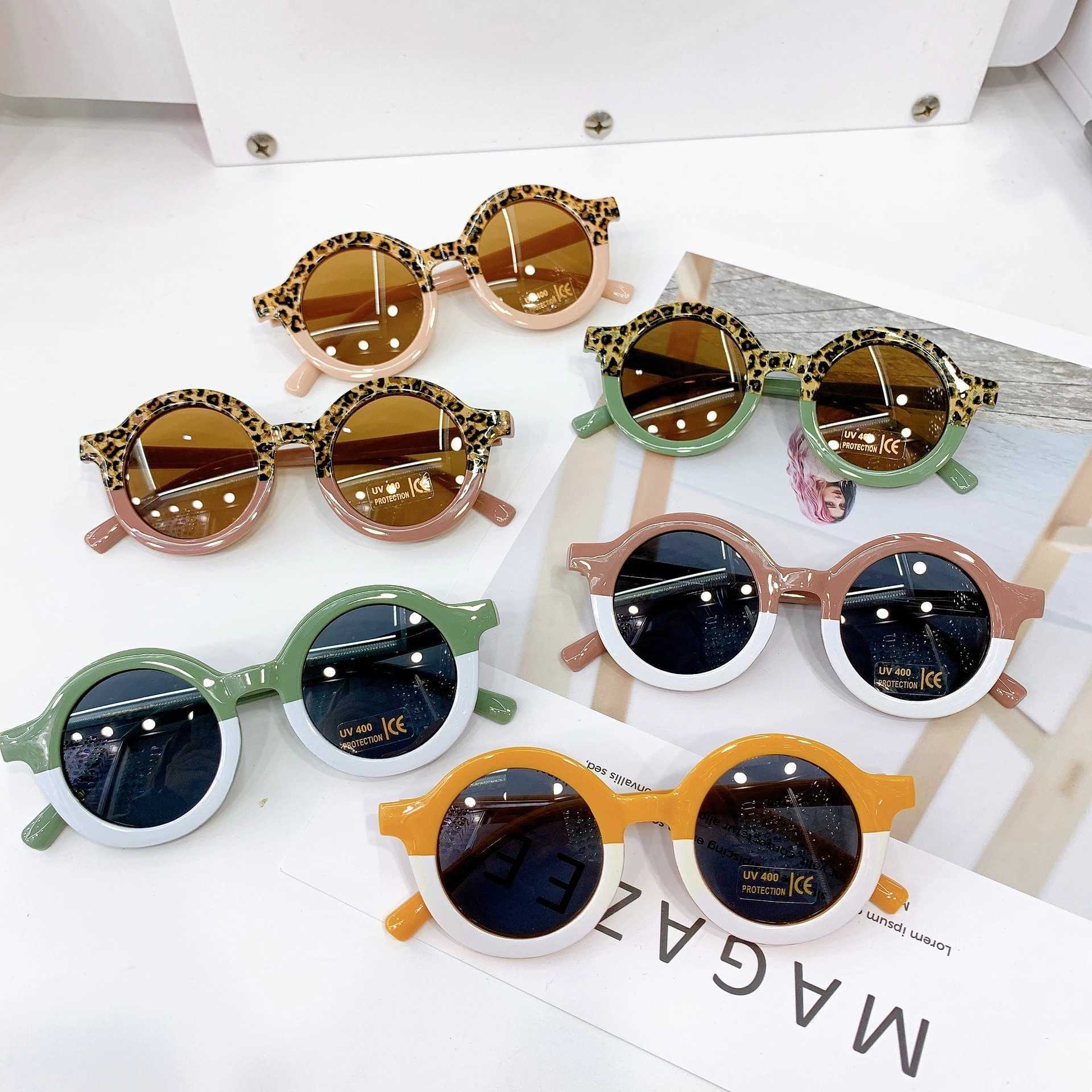 

Retro Round Kids Sunglasses Fashion Designer Children Sunglasses Boys Girls Baby Outdoors Goggle Shades Eyewear