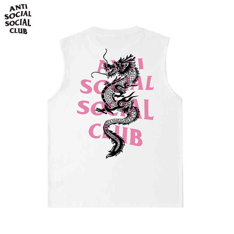 Gilet à la mode masculin assc noir dragon sans manches coton sportif de sport nouveau masculin et femmes pour hommes et femmes
