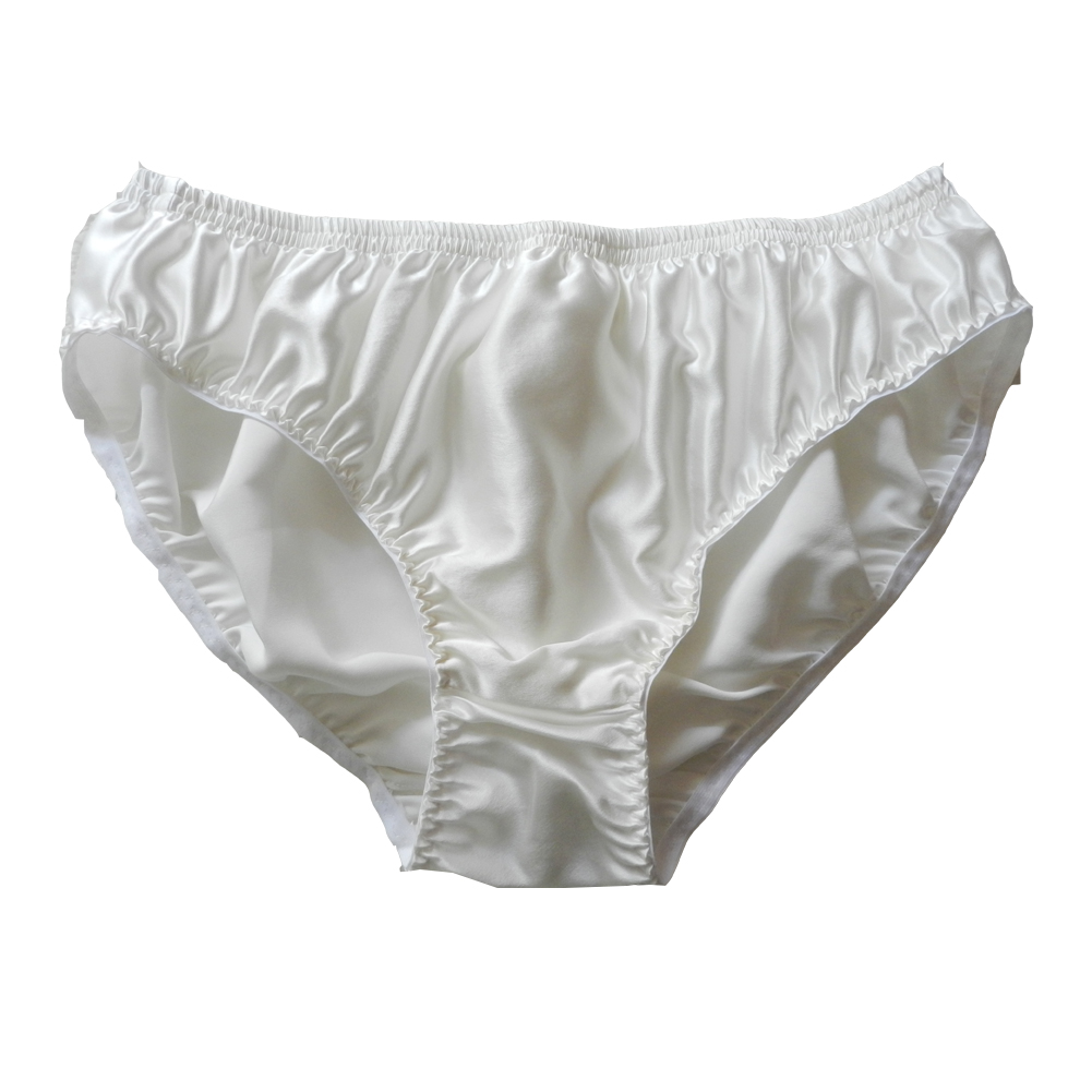 

Yavorrs Men's Underwear 100% Pure Silk Bikini Briefs Panties Underpants, Red