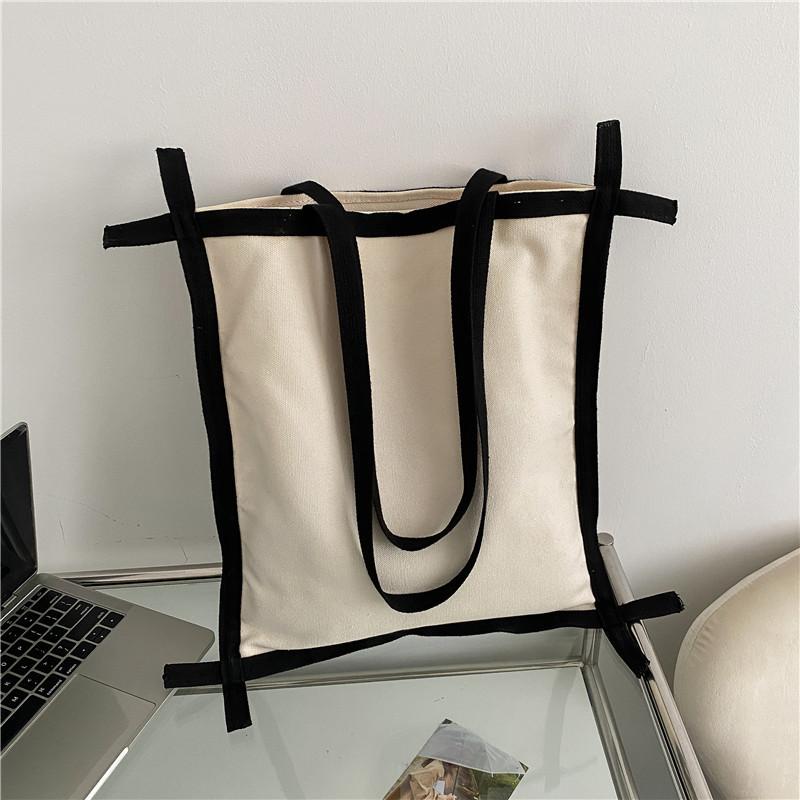 

Evening Bags Simple Large Canvas Tote Bag For Women 2022 Fabric Shoulder Big Handbags ShopperEvening, Green