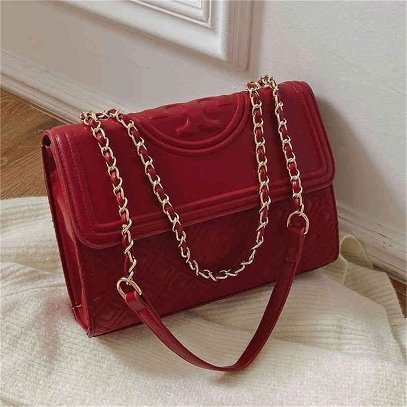 52% OFF 2022 New Trendy Handbags Explosive Models Sense Red Wedding Bride Female Spring And Foreign Style Armpit designer bags