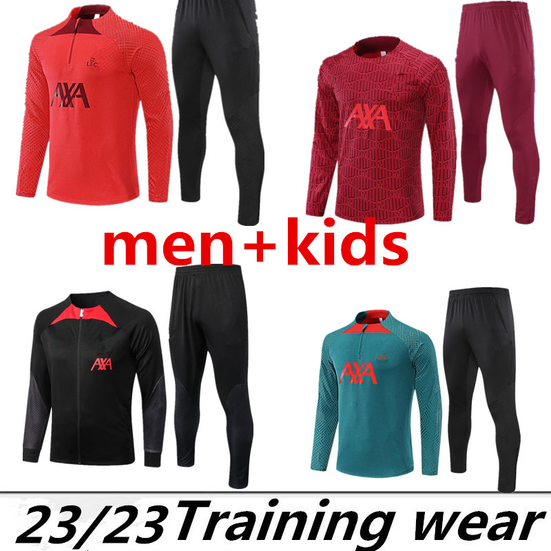 

22/23 DARWIN Mohamed Survetement Soccer Tracksuits 2022 2023 ELLIOTT Luis DIaz London Adult Men Kids Kit Set Training Suit Jogging Hoodies Jackets uniforms