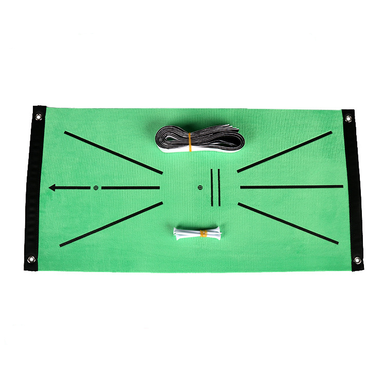 

small volume no smell eco friendly Golf Training Aids mats 12"x 24" inch styrene butadiene rubber Material crystal super soft fabric free velcro Home office outdoor use