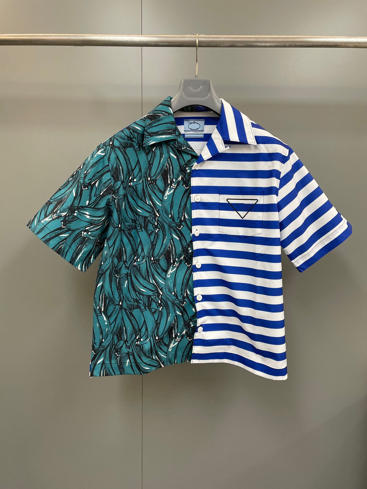 

2022 earlier fashion menpoplin Panelled t-shirts euro size  to xl, Customize