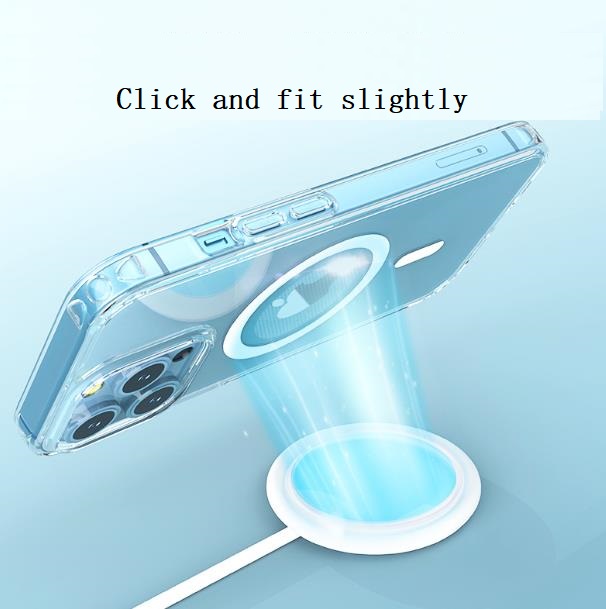 

Cell Phone Cases Magnetic suction MagSafe two in one transparent protective cover for iphone14