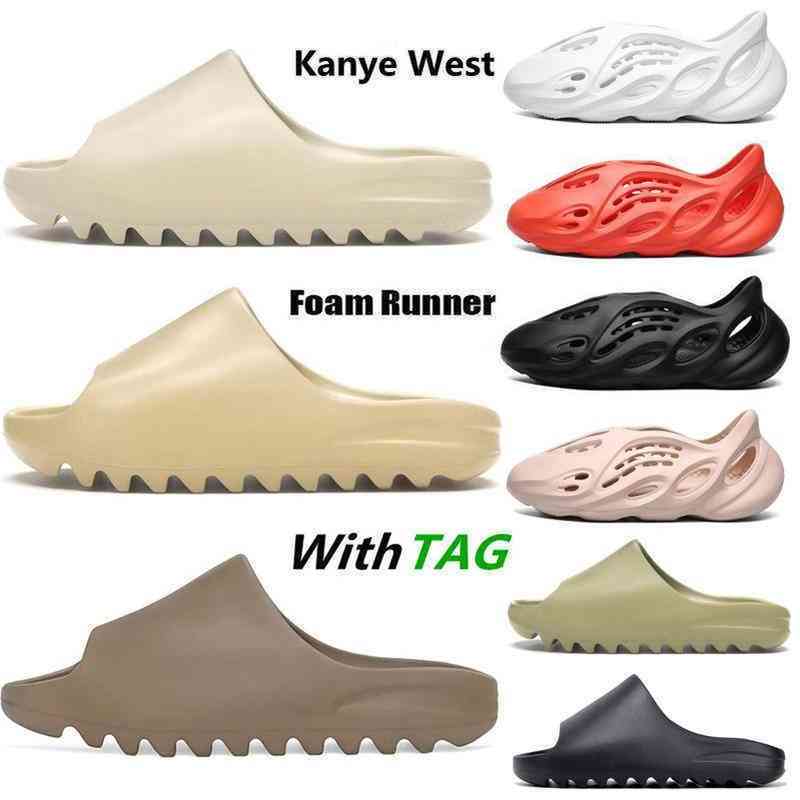 

Fashion Kanyes Designer Yeesys Slippers Summer Top Slippers Eva Runners Bone Desert Sand Resin Beach West Womens Mens Slides Slippers Children Sandals