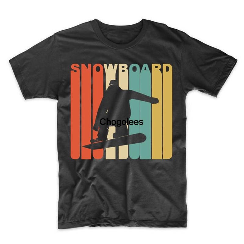 

Men' T-Shirts Men' Snowboarding Shirt Vintage ' Style Snowboarder Silhouette Retro Snowboard By Really Awesome ShirtsMen' Men'sM, Men-darkpurple