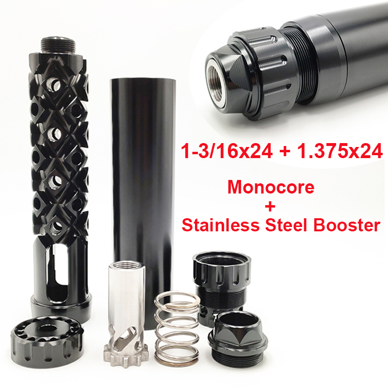 

8.65''L 1.70" OD 0.4" ID Solvent Trap Fuel Filter 1-3/16x24 + 1.375 x 24 Stainless Steel Booster kits 1/2x28, .578x28, 13.5x1LH