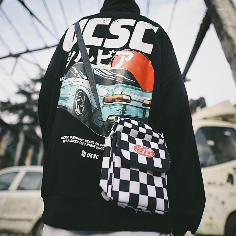 

Men' Hoodies & Sweatshirts Hip-Hop Oversize Hooded Sweatshirt Mens Loose Printing American Streetwear Baggy Pullover Coat MenMen, Black