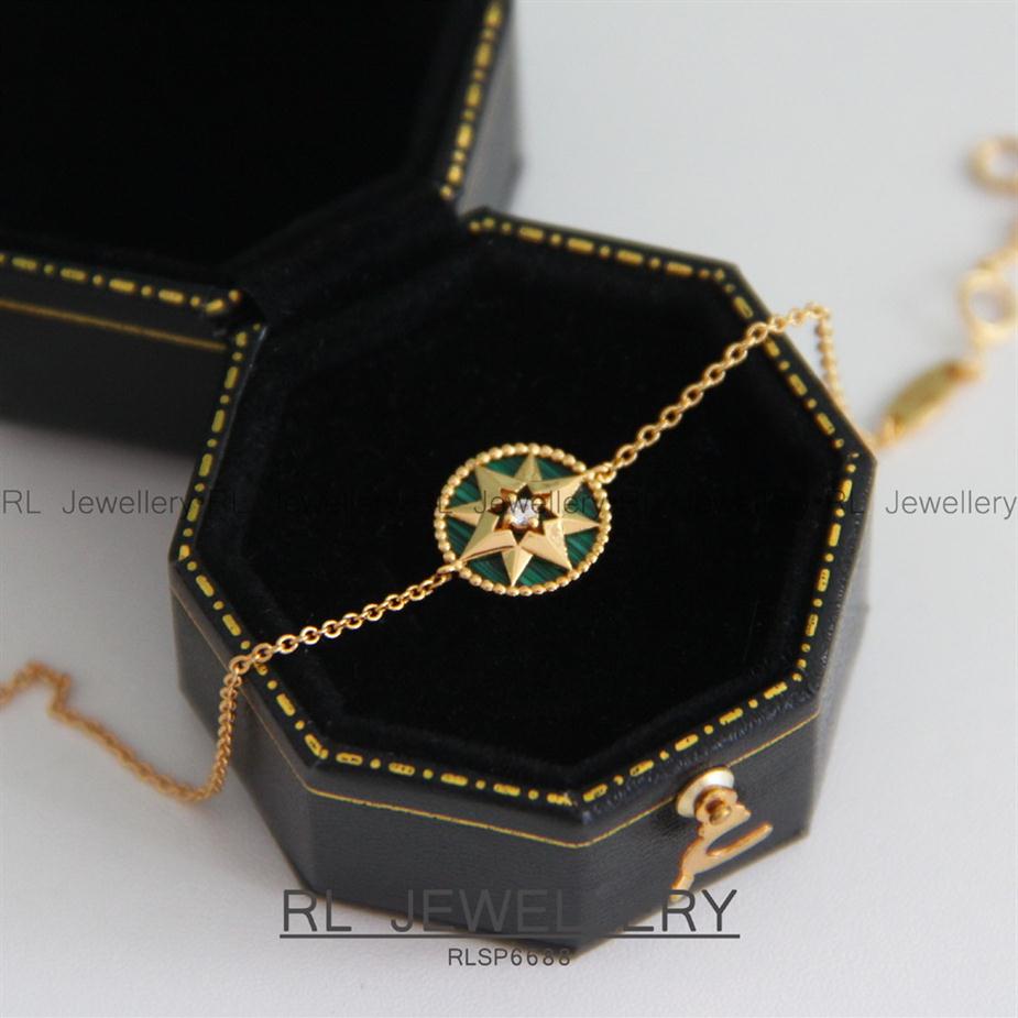 

New designed compass turquoise Charm Rose des Vents diamonds women's bracelet star fashion ladies zircon bracelets designer j283N