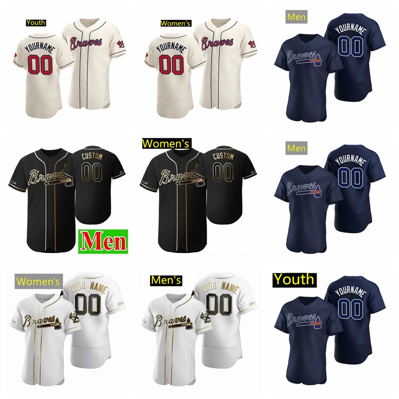 

Custom Atlanta''Braves''men Baseball Jersey 10 Chipper Jones 5 Freddie Freeman 54 Max Fried 20 Ozuna men women youth 082, Nik
