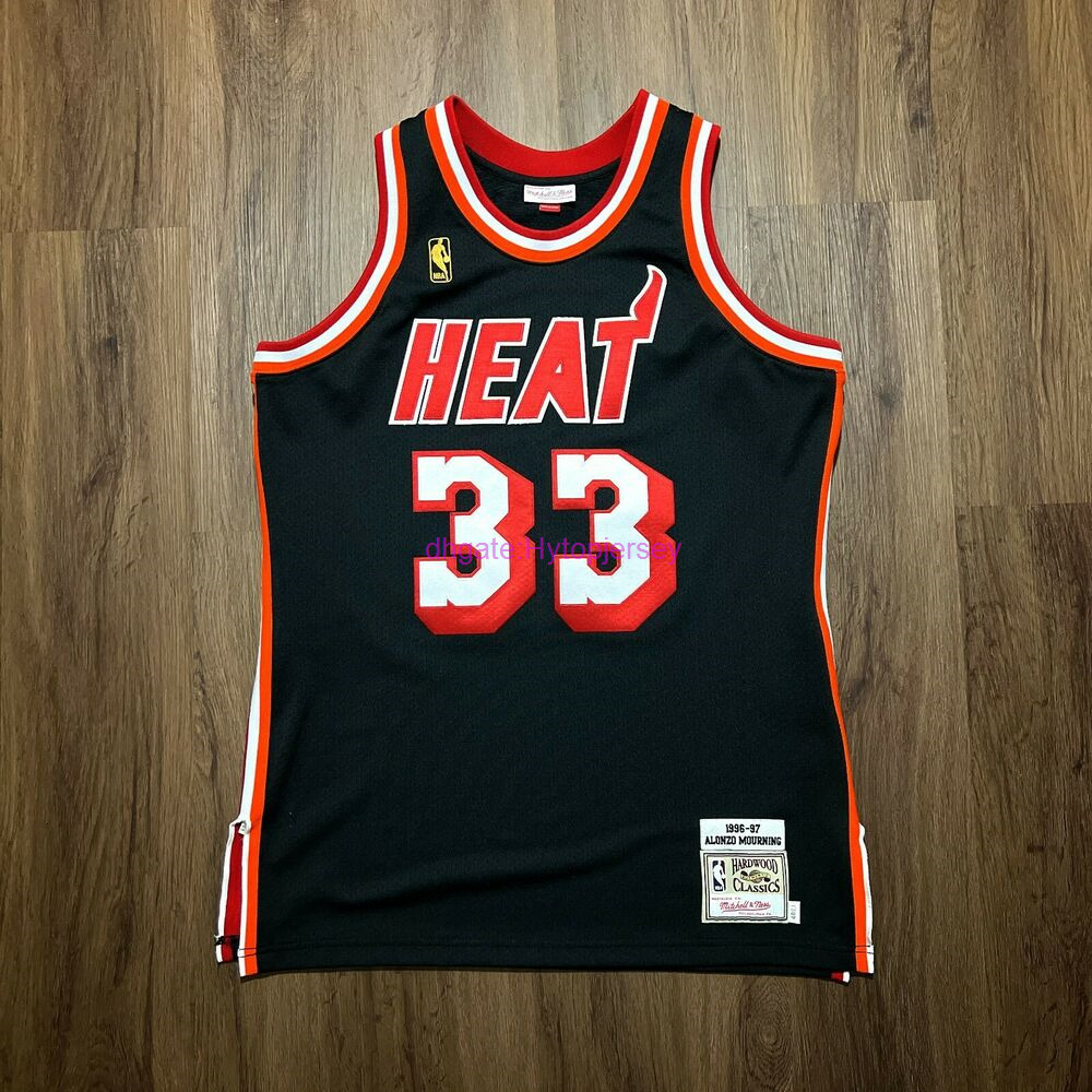 

Alonzo Mourning Mitchell & Ness 96 97 Heat Jersey Mens Basketball Jerseys Tall fat Man Big, With pictures