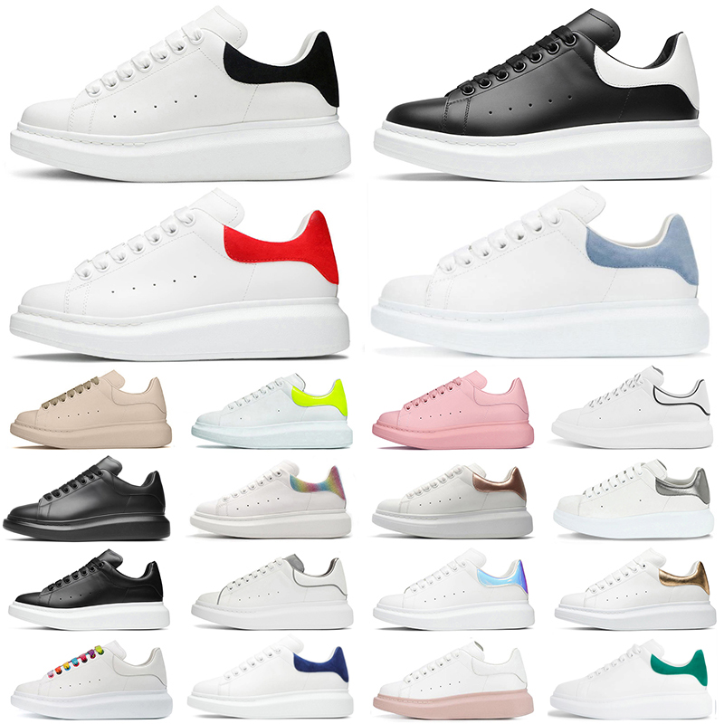 

Designer white Black shoes classic suede velvet leather women womens flats platform oversized sneaker men mens espadrille flat sole sneakers, #9