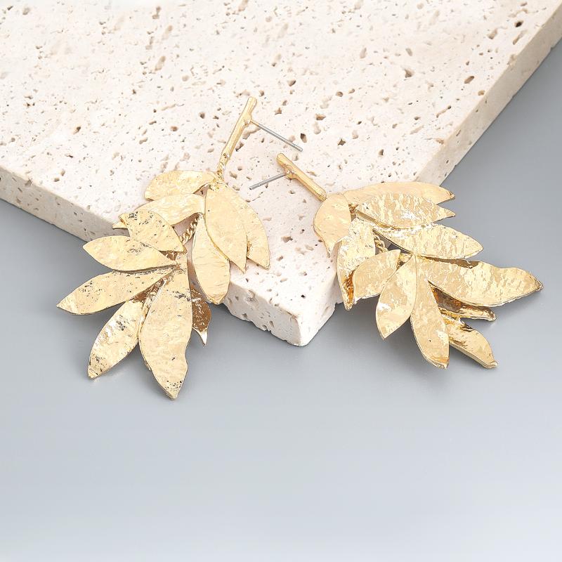 

Dangle & Chandelier Pauli Manfi Fashion Metal Leaf Earrings Women's Creative Party Accessories For WomenDangle ChandelierDangle