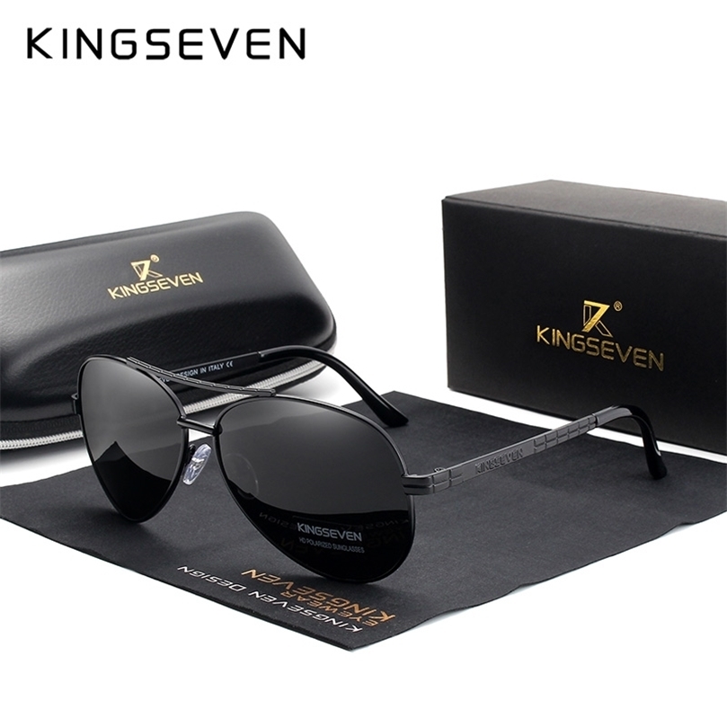

KINGSEVEN Design Aviation Alloy Frame HD Polarized Sunglasses For Men UV400 Protection 220616