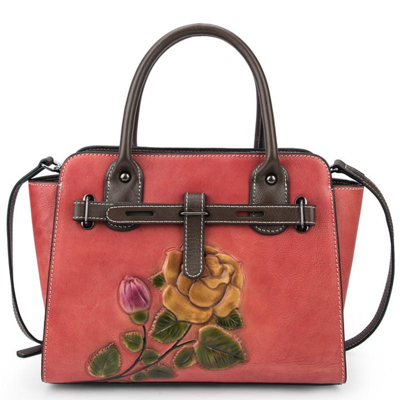 

Evening Bags Fashion Casual Women's Genuine Leather Handbags Vintage Designer Shoulder BagsEvening, Vintage green