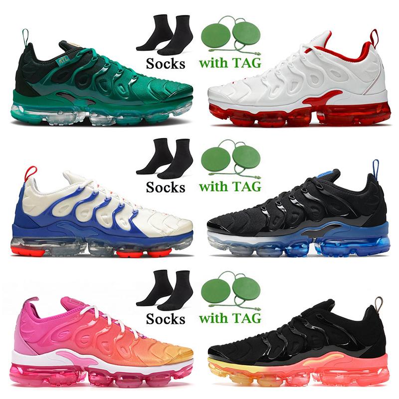 

Outdoor Big Size 46 47 Running Shoes us 12 13 Designer Tn Plus Sneakers For Men Women Triple Black White Gym Red Sports Trainers, 22