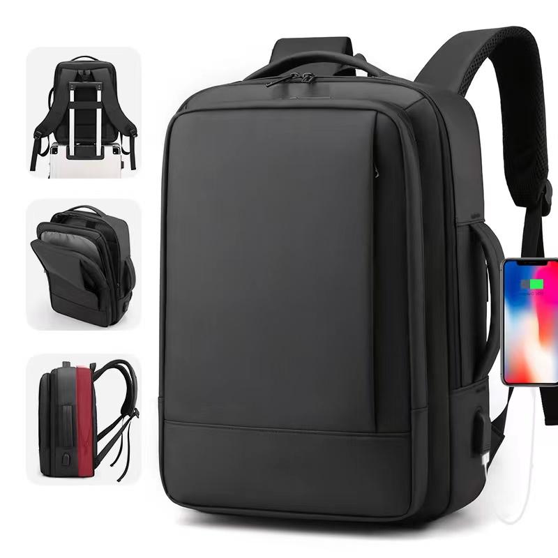 

Backpack Mens Laptop Backpacks 17 Inch 15.6'' Anti Theft Male Notebook Trip Back Pack Office Travel Bagpack Bags To School, Black