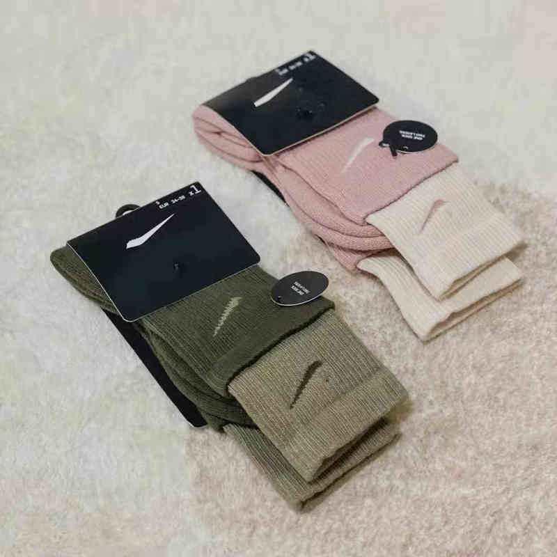 

Sock Designer Nk Stitching Medium Tube High Men's and Women's Socks Training Running Sports Towel Bottom Fake, Long tube 11