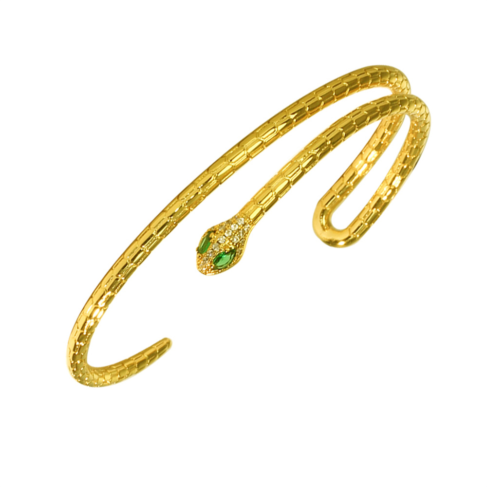 Bracelets Designer For Women Lady Fashion Opening Charms Bangles Eye Snake Rose Gold White Luxury Designer Women's Bracelet African Jewelry