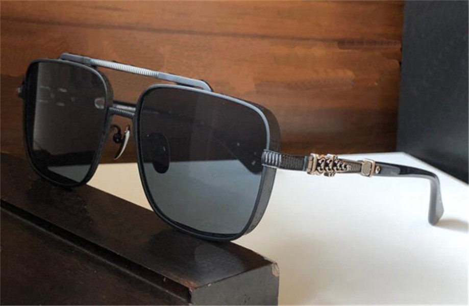 

fashion design sunglasses 8012 square titanium frame man popular and simple style retro versatile outdoor uv400 protective glasses