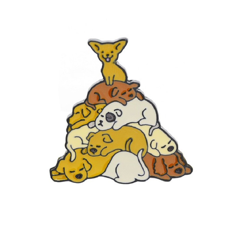 

Cute Dog Brooches Pin for Women Kids Fahsion Jewelry Shirt Coat Dress Denim Bag Decor Metal Enamel Pin