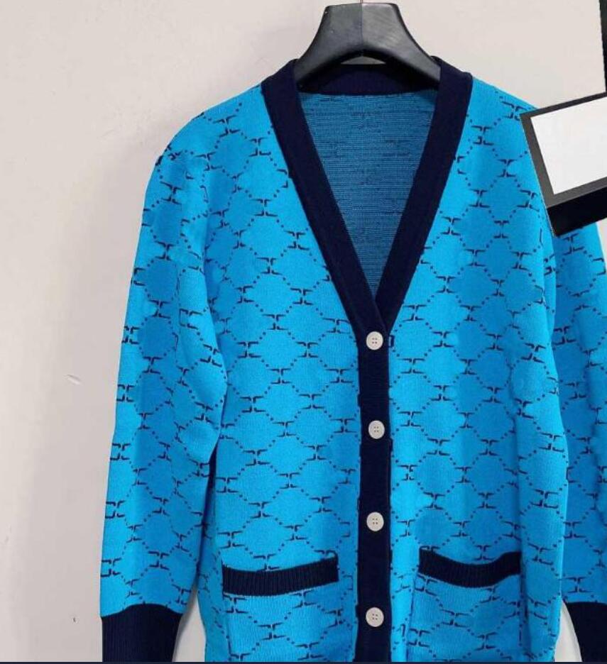 NEW Women's Sweaters Cardigan Luxury G Letter Brand Designer Knit Loose Sweater Women's Jacket