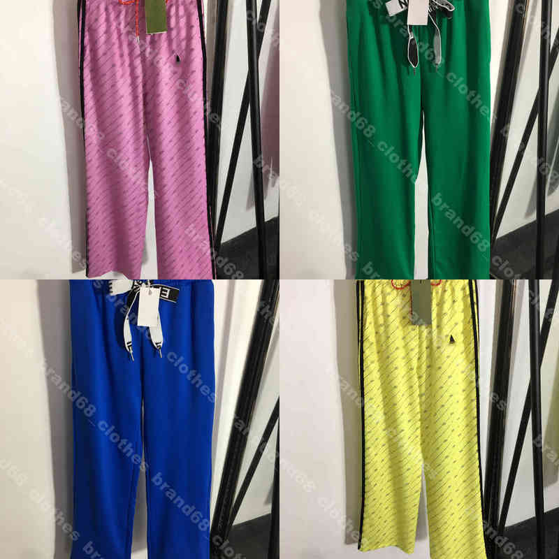 

fashion women high waist pants print sweatpants g..ci joint a..d logo clover womens yoga leggings casual wide leg pants brand Tights designer female Apparel a1