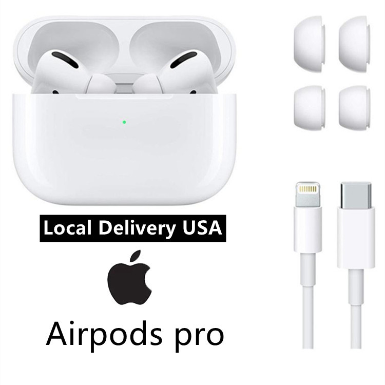 

3rd generation for apple Airpods pro Noise cancellation ANC AP3 AP2 Air pro Earphones Air 3 pros Rename GPS Wireless Charging Bluetooth Headphones Earbuds headset, White