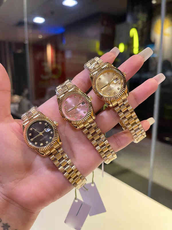 

Men's mechanical watches date luxury designer Roley Fashion Watches Mens Movement Luxury Designer Watch Women's L875, Green noodles with gold shell