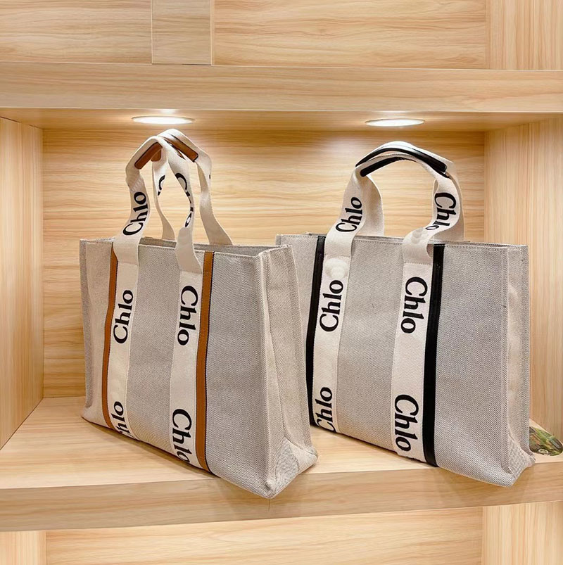 

Classi Designer Brand Fashion Shopping Bag High Quality Canvas Embroidered Shoulder Bag Handbag Women, Brown