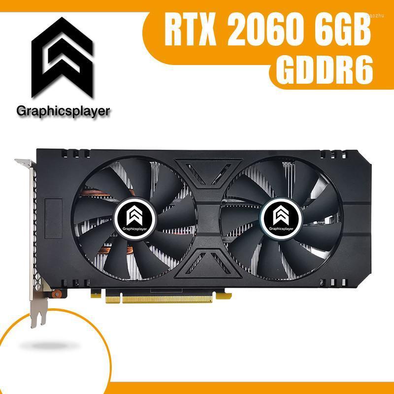 

Graphics Cards Computer Card Original Chip RTX2060 6GB 192BIT DDR6 VGA Video Dual Fans For NVIDIA RTX PC GamesGraphics CardsGraphics