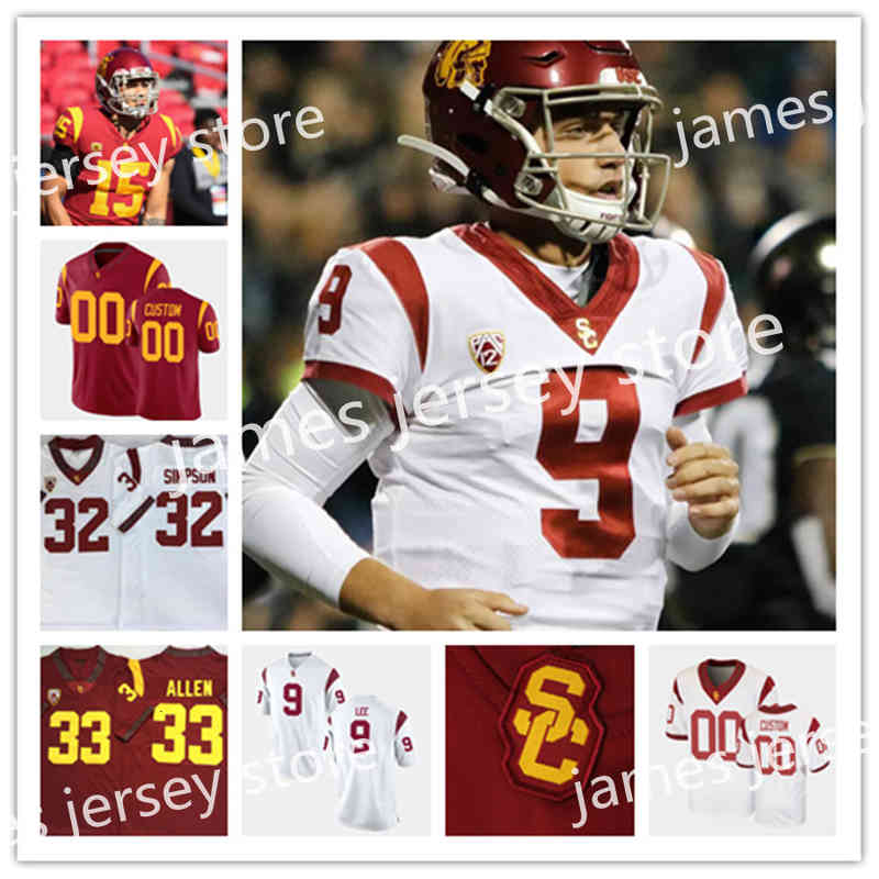 

Xflsp College Custom USC Trojans Football Jersey 8 Chris Steele 7 millre Moss 58 Solomon Tuliaupupu 83 Josh Falo 99 Drake Jackson 23 Kenan Christon, White