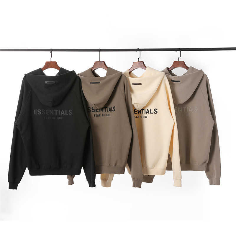 2022 Fashion European and American High Street Brand Essential Hoodie Round Neck Sweater New Back Letter Offset Plush